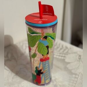 Starbucks Tumbler Artist Edition Mon Yee Chau Cold Cup Venti  Chinese  24oz